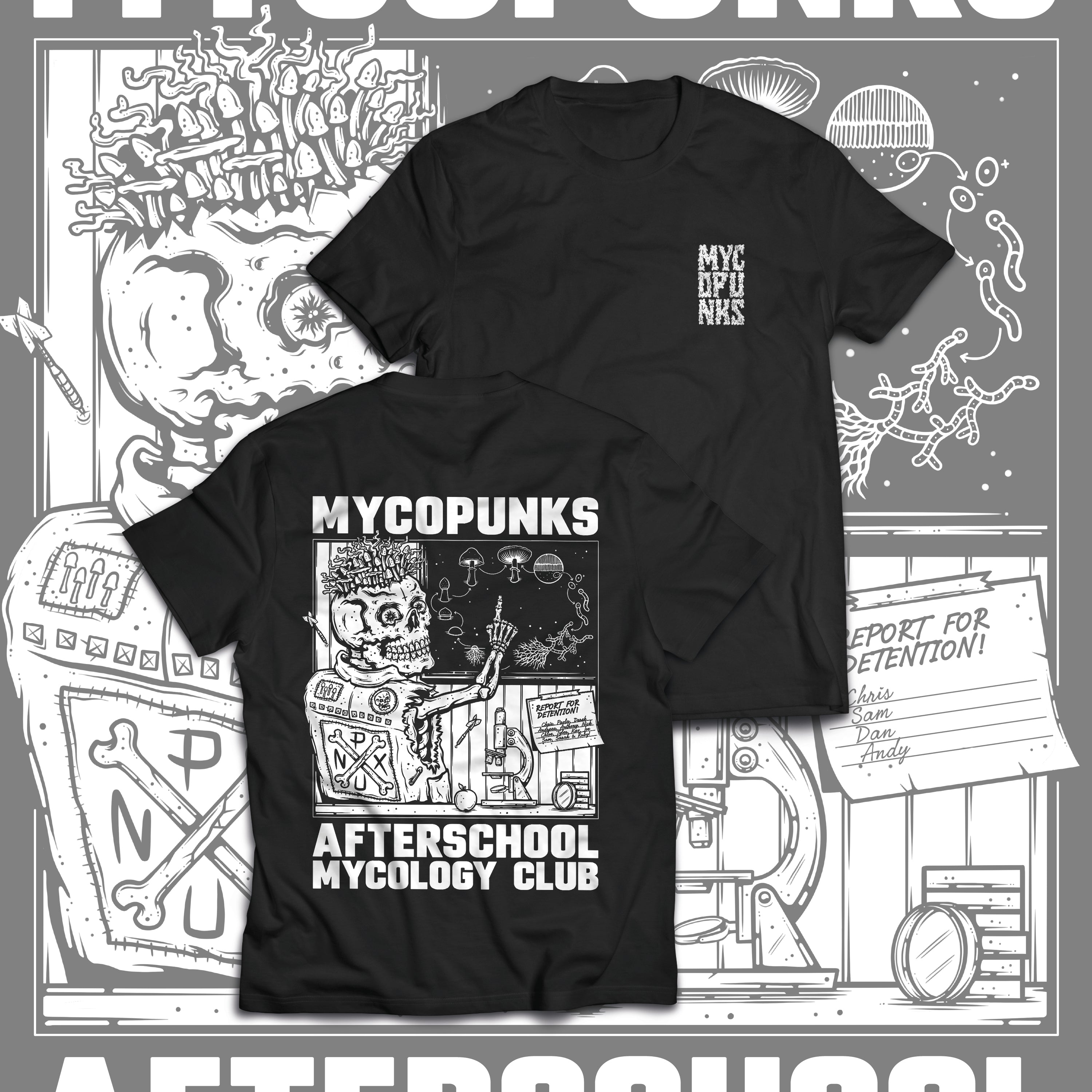 Afterschool Mycology Club T-Shirt Earth Positive Organic Cotton