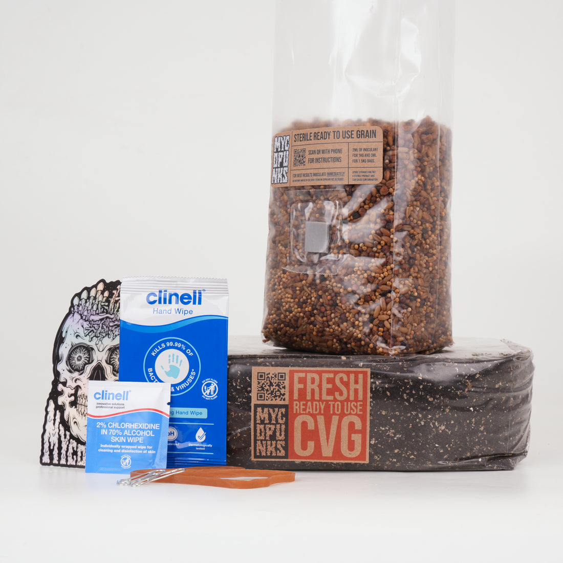 Triple Mix Variant of MycoPunks Beginner Mushroom Grow Kit
