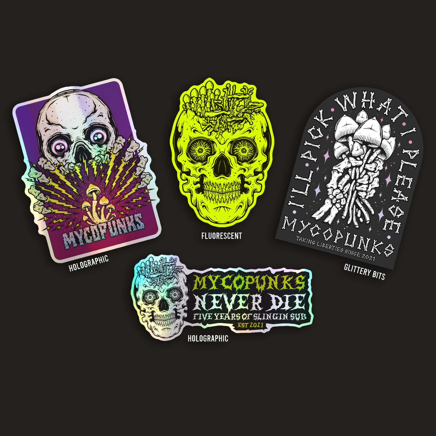 Stickerpaket + Spende (£1 für wohltätige Zwecke)